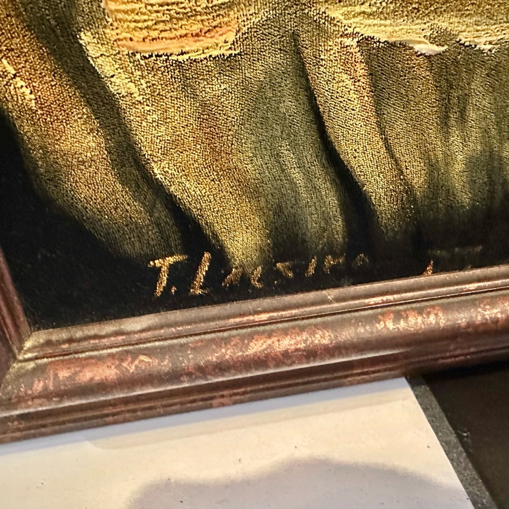 2 oil paintings on velvet, sponge real wood frame. In great condition. Not bird. - Picture 6 of 10